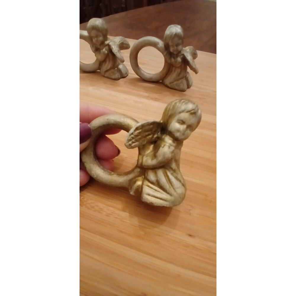 Ceramic Angel Napkin Rings (4) - Picture 11 of 16